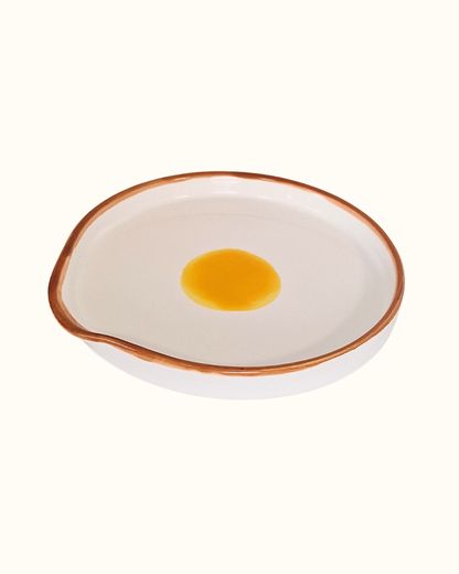 Descanso pra colher ovo em cerâmica