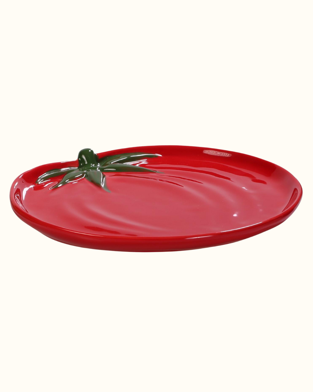 Bandeja tomate em cerâmica