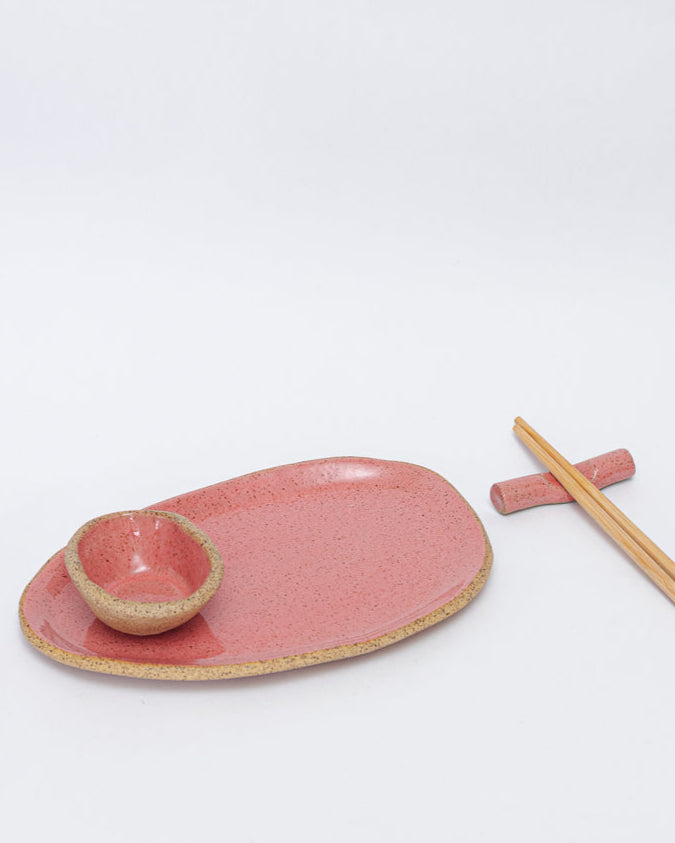 Jogo de Sushi em Cerâmica Esmaltada