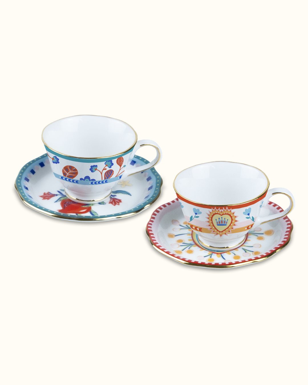 MAMMA MIA Set 2 xicaras de cafe porcelana