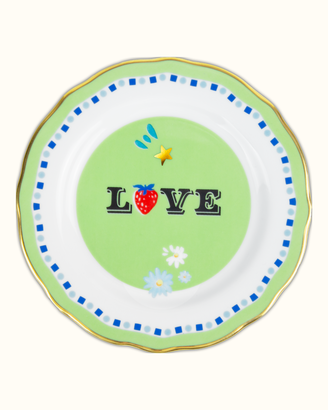 MAMMA MIA Prato p/ pao Love porcelana