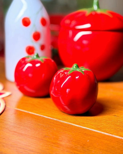 Saleiro tomate em cerâmica