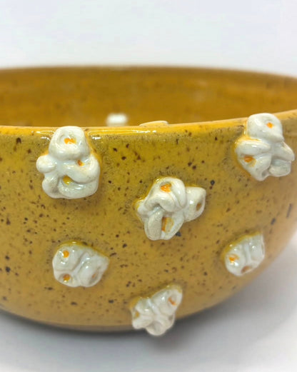 Pipoqueira G amarelo em cerâmica